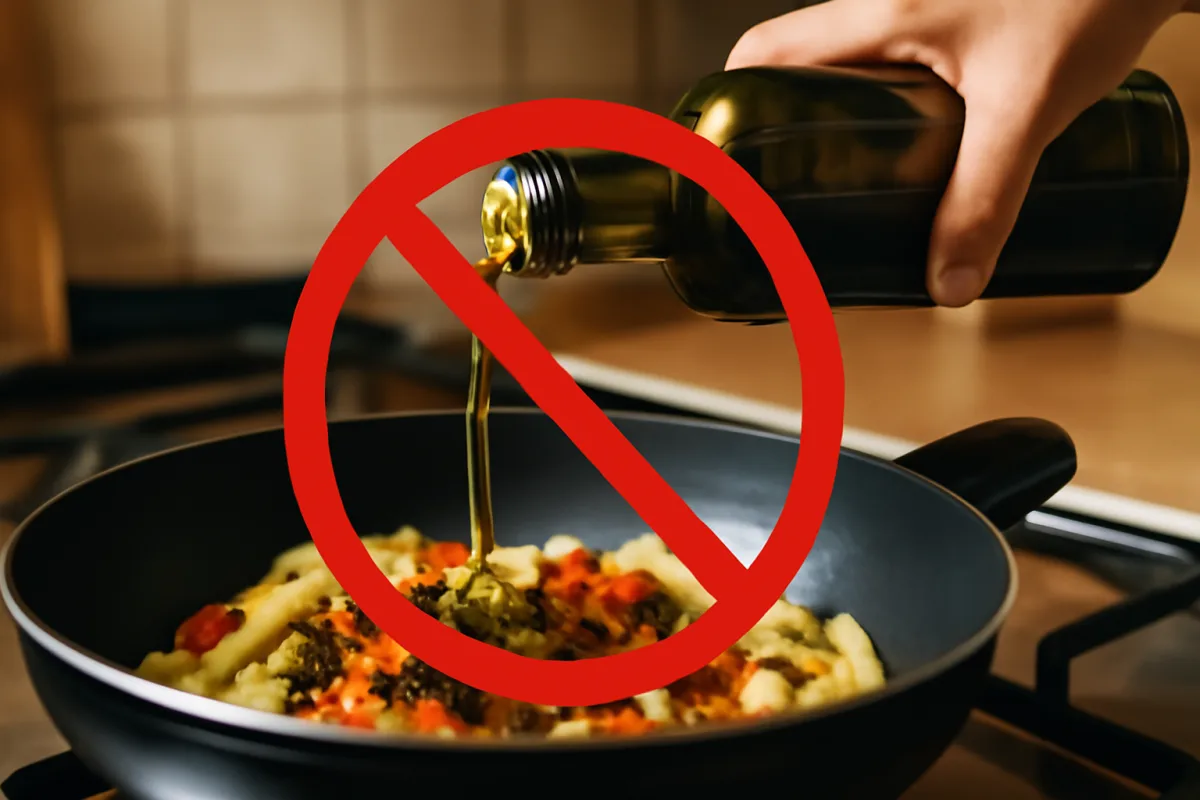 Cosa non fare mai con l’olio EVO? Errori che compromettono il sapore dei piatti