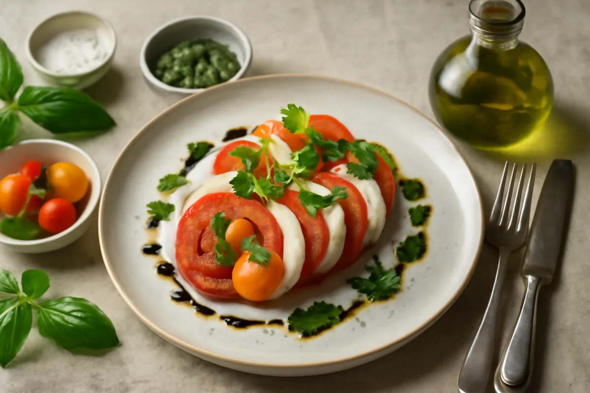 Come rendere un’insalata caprese davvero gourmet: ingredienti e composizione creativa